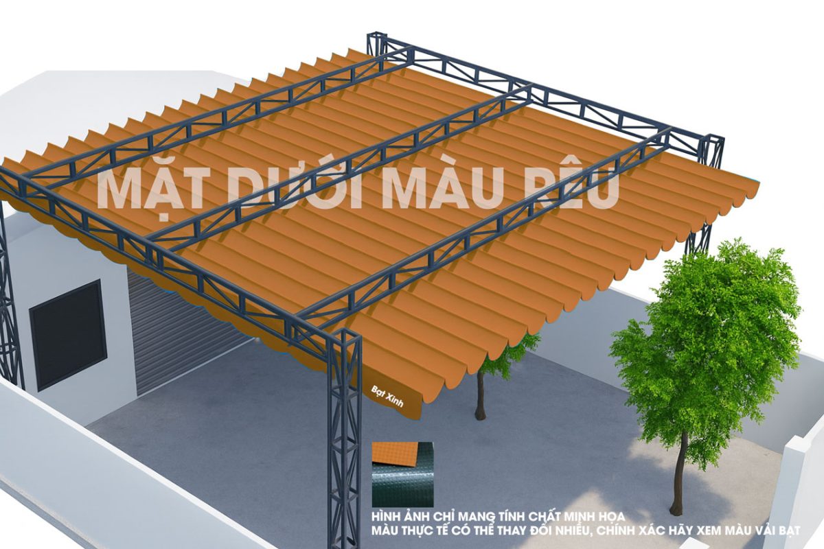 Mái Xếp Lượn Sóng Màu Cam, Dưới Mặt Rêu